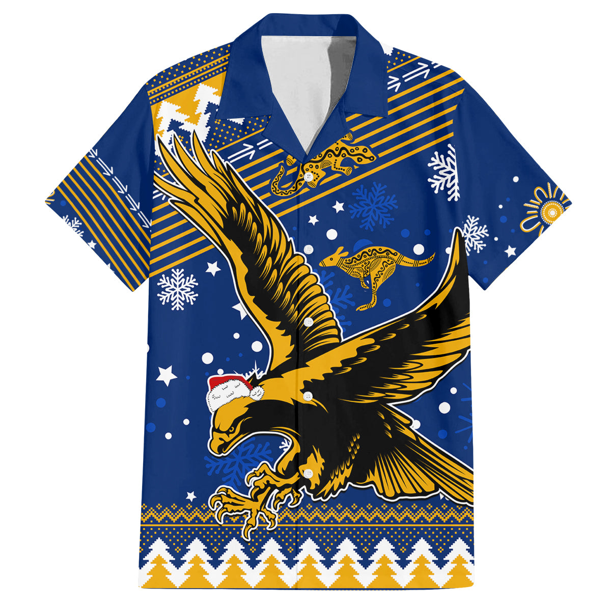 custom-eagles-football-family-matching-off-shoulder-long-sleeve-dress-and-hawaiian-shirt-christmas-vibe-2023