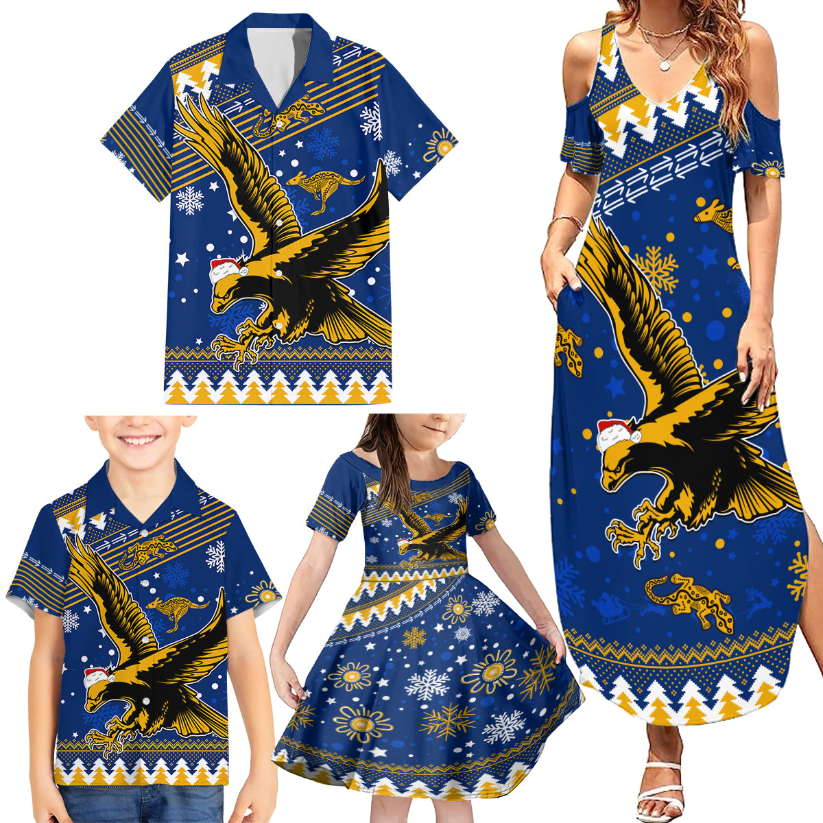 custom-eagles-football-family-matching-summer-maxi-dress-and-hawaiian-shirt-christmas-vibe-2023