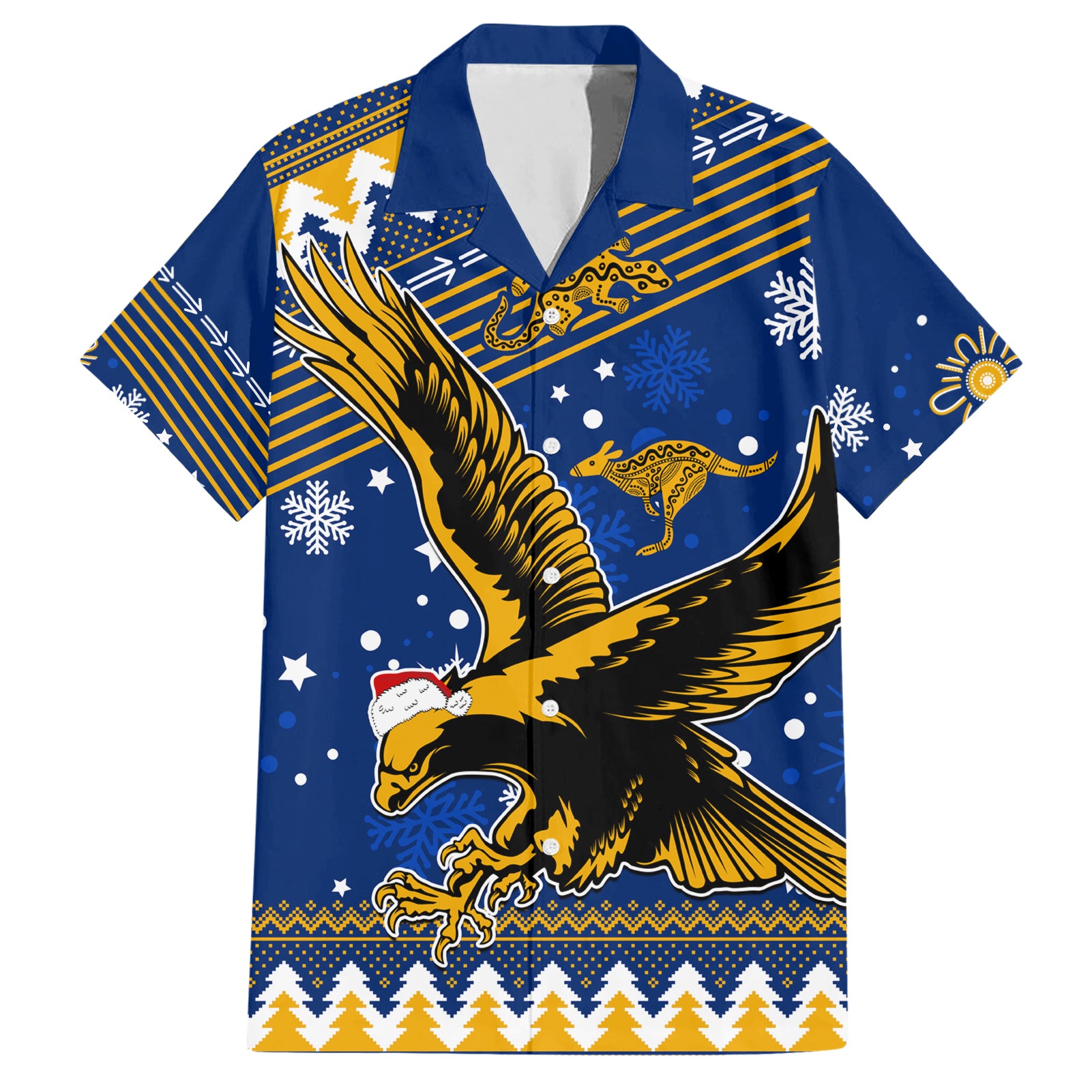 Custom Eagles Football Hawaiian Shirt Christmas Vibe 2023 - Vibe Hoodie Shop