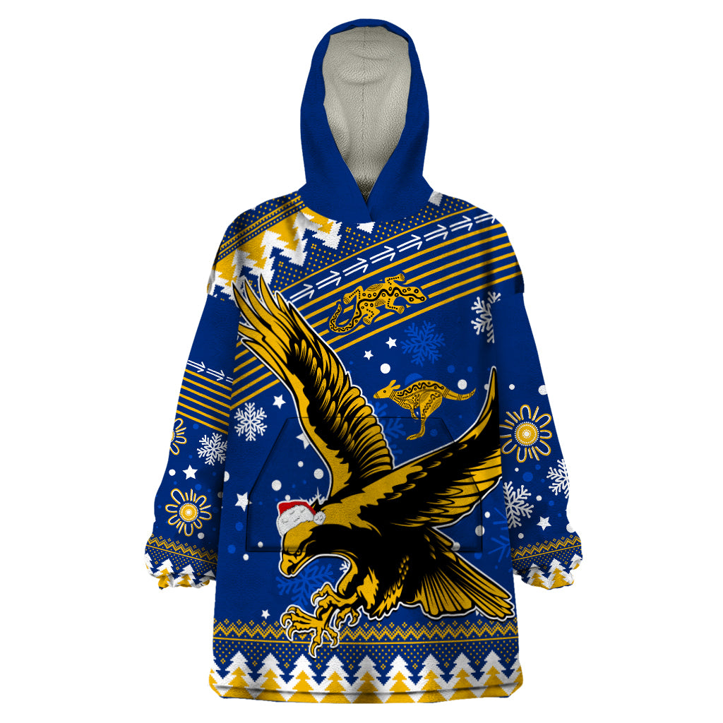 Custom Eagles Football Wearable Blanket Hoodie Christmas Vibe 2023 - Vibe Hoodie Shop