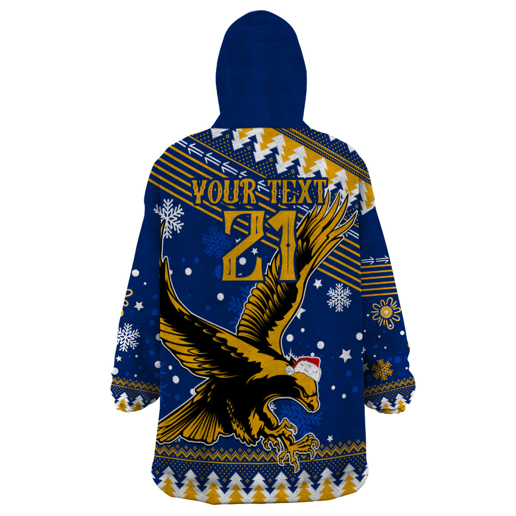 Custom Eagles Football Wearable Blanket Hoodie Christmas Vibe 2023 - Vibe Hoodie Shop