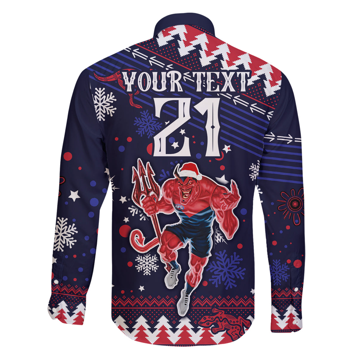 custom-melbourne-demons-football-family-matching-long-sleeve-bodycon-dress-and-hawaiian-shirt-narrm-christmas-vibe-2023