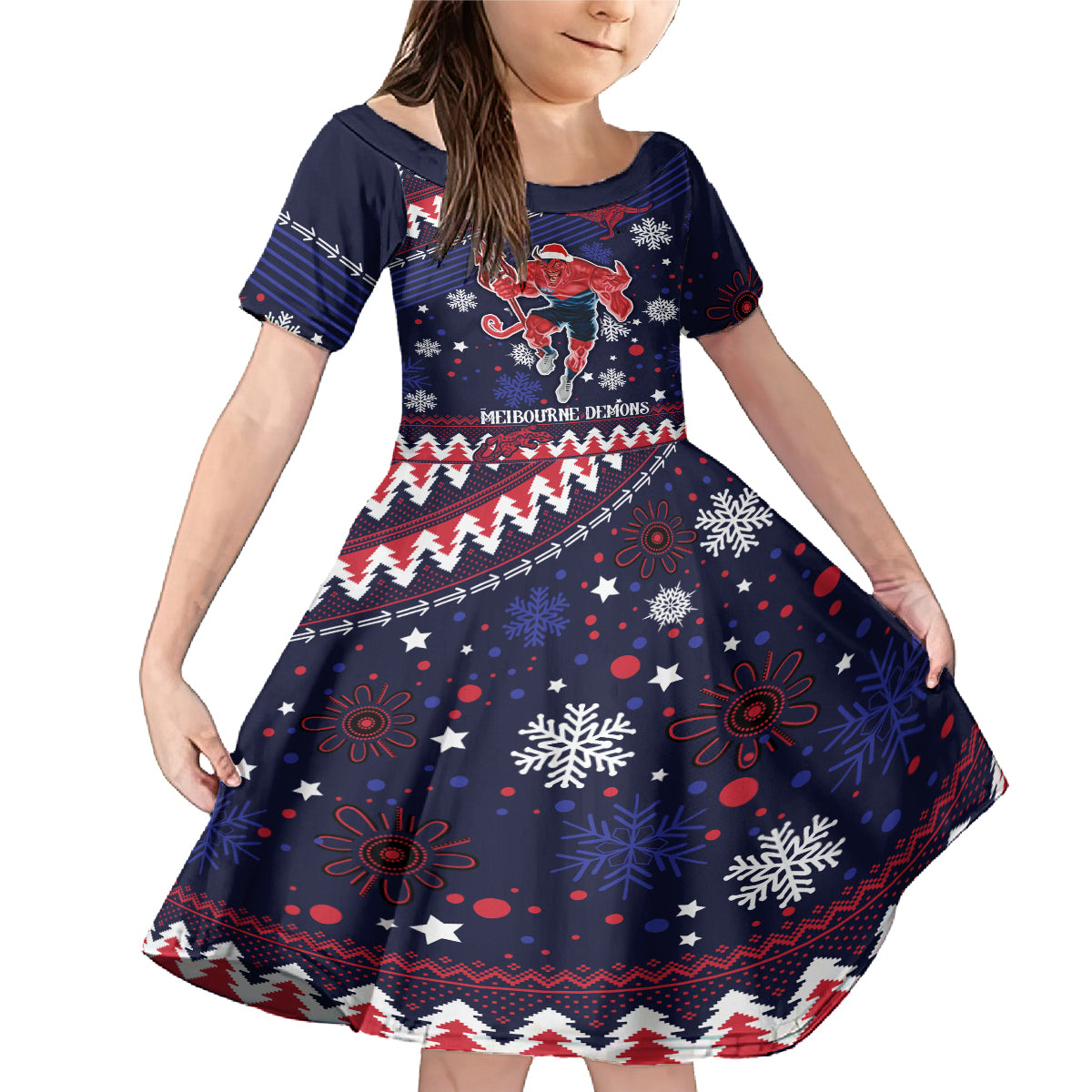 custom-melbourne-demons-football-family-matching-mermaid-dress-and-hawaiian-shirt-narrm-christmas-vibe-2023