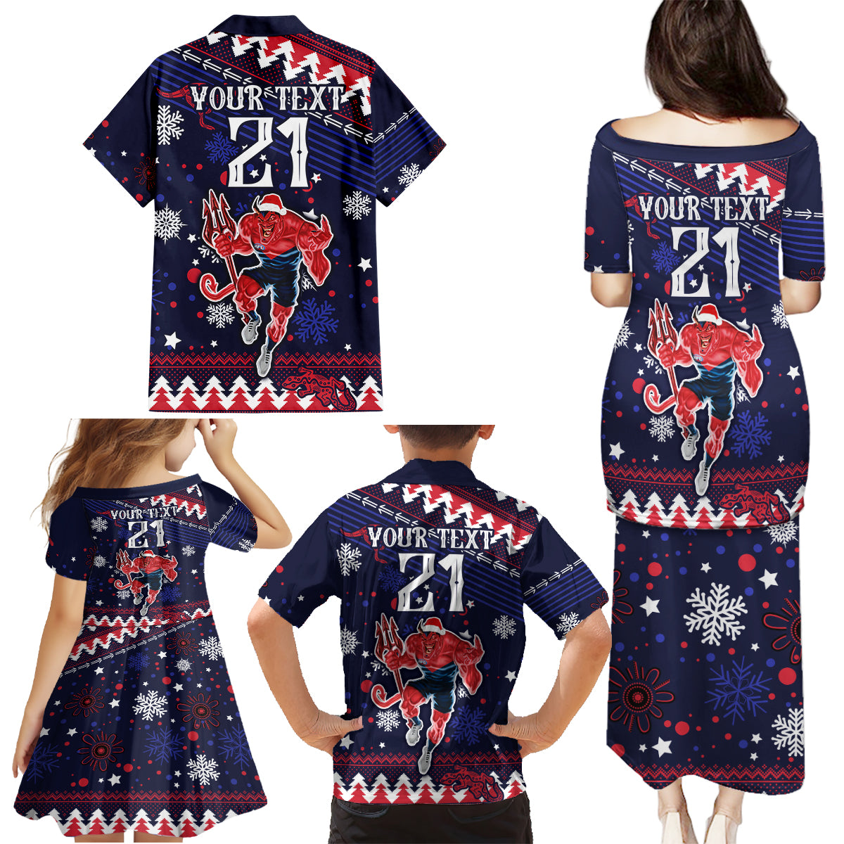 custom-melbourne-demons-football-family-matching-puletasi-dress-and-hawaiian-shirt-narrm-christmas-vibe-2023