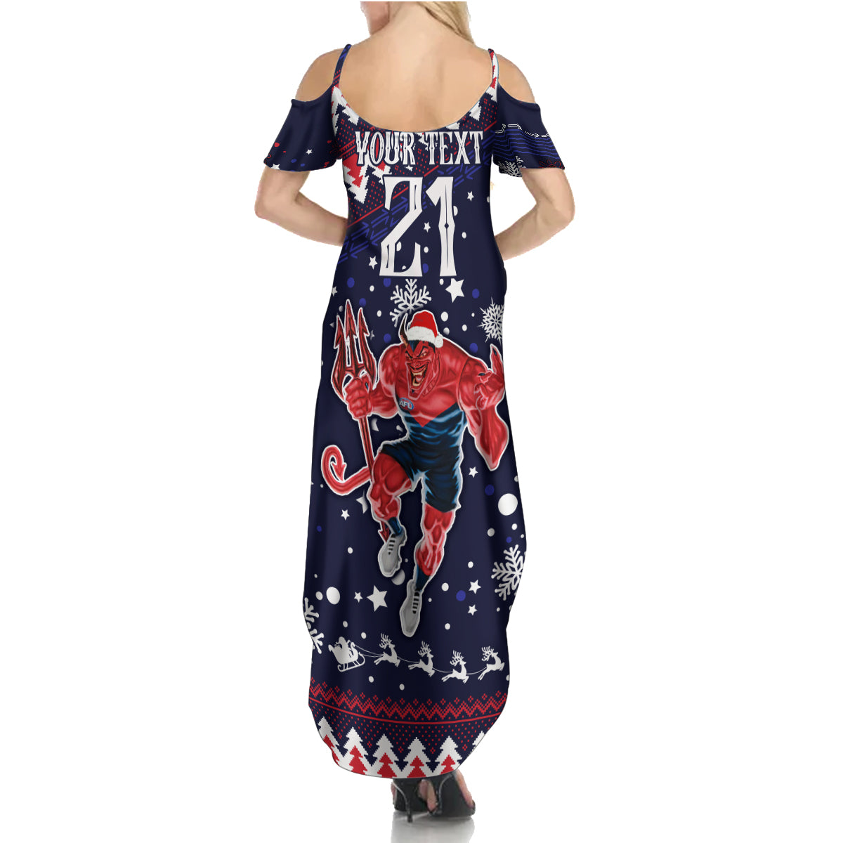 custom-melbourne-demons-football-family-matching-summer-maxi-dress-and-hawaiian-shirt-narrm-christmas-vibe-2023