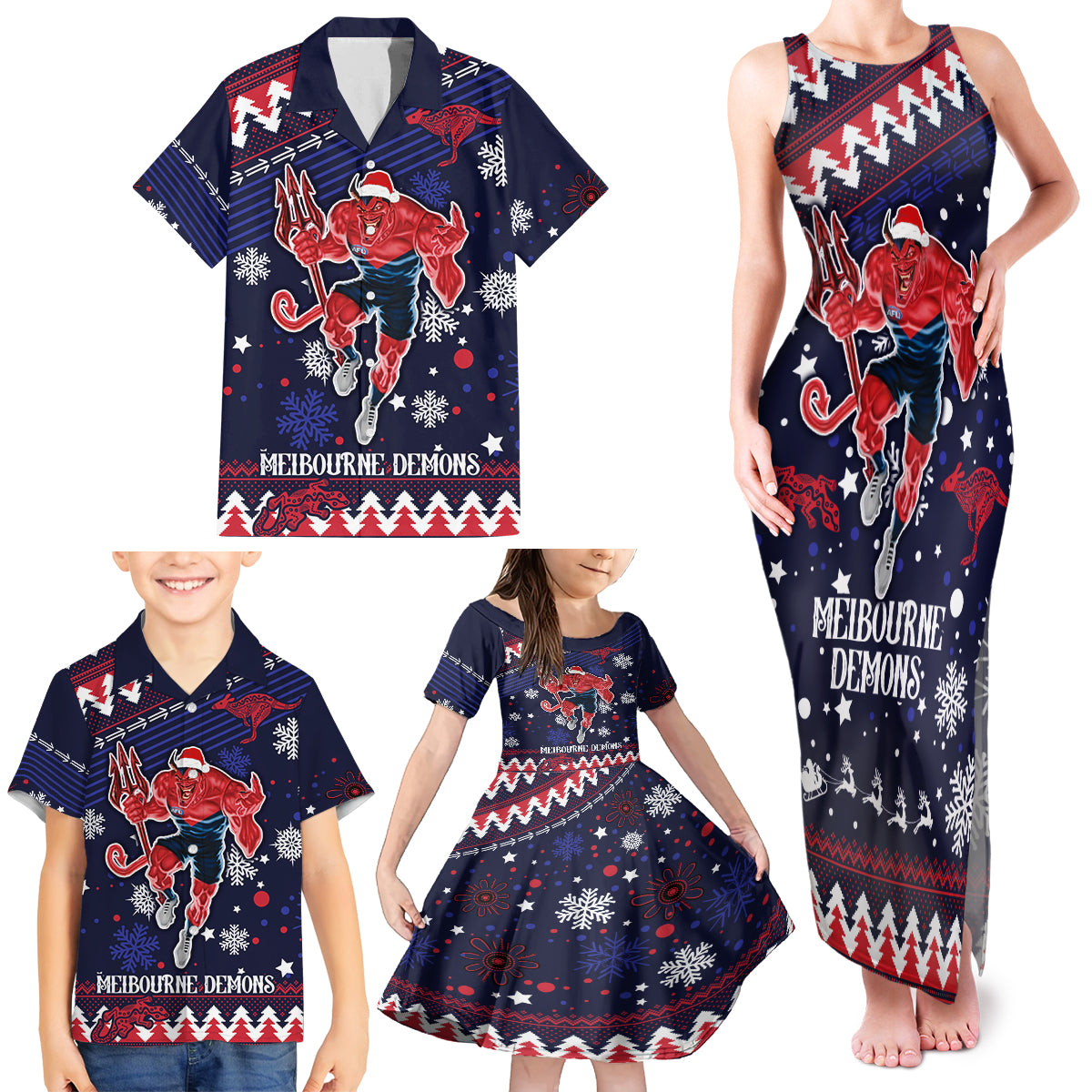 custom-melbourne-demons-football-family-matching-tank-maxi-dress-and-hawaiian-shirt-narrm-christmas-vibe-2023