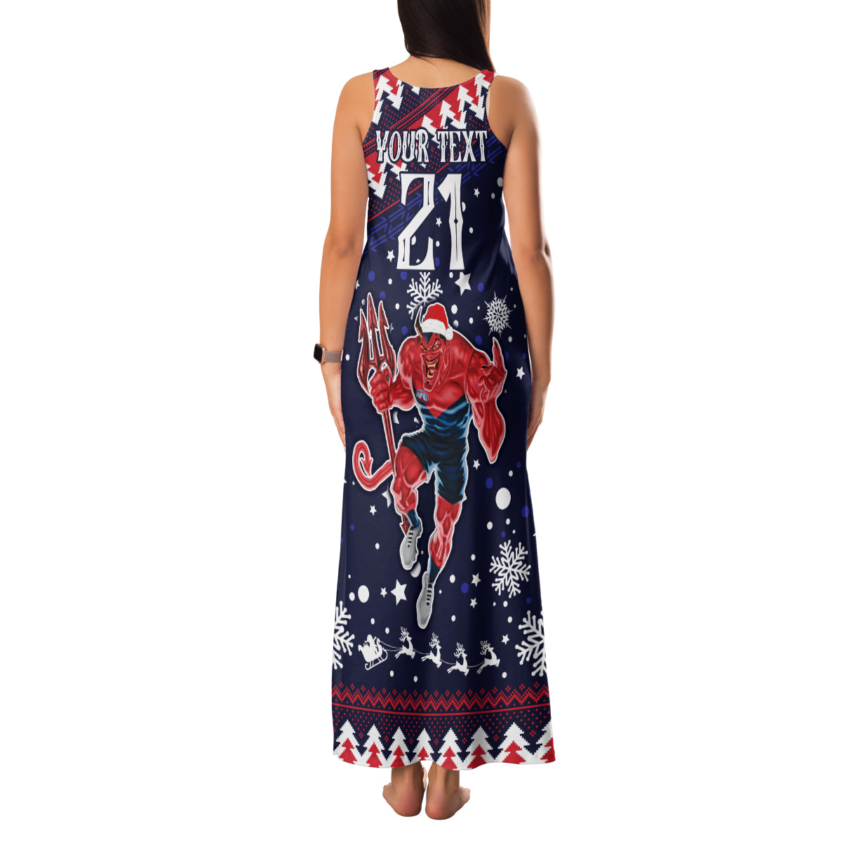 custom-melbourne-demons-football-family-matching-tank-maxi-dress-and-hawaiian-shirt-narrm-christmas-vibe-2023