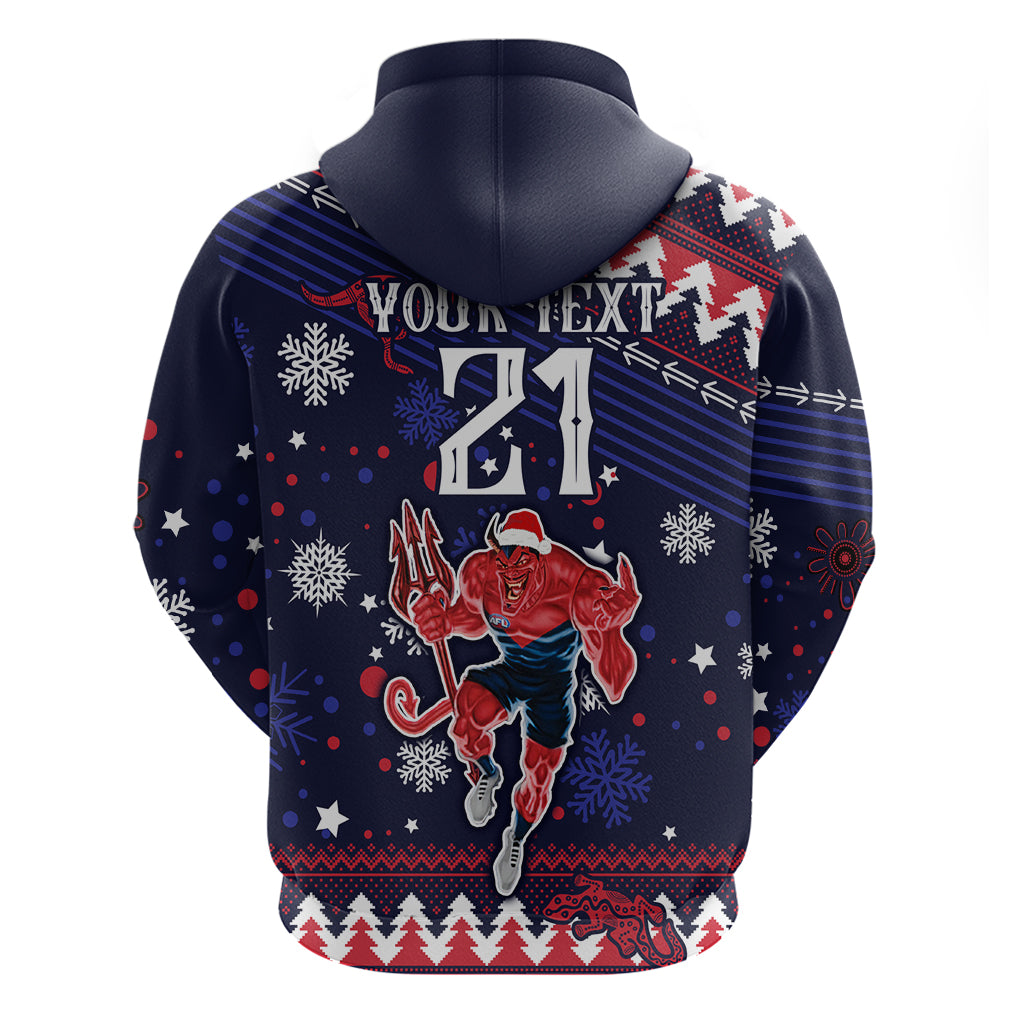 Custom Melbourne Demons Football Hoodie Narrm Christmas Vibe 2023 LT9 - Vibe Hoodie Shop