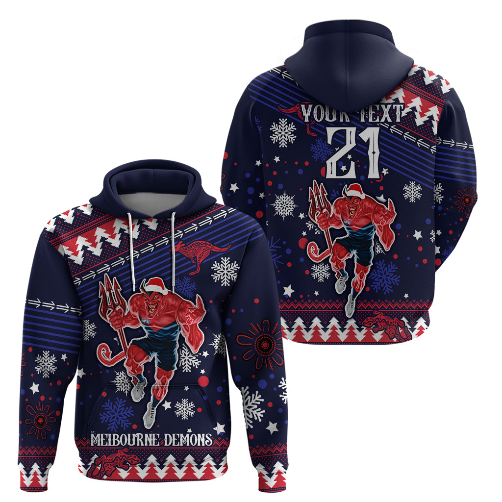 Custom Melbourne Demons Football Hoodie Narrm Christmas Vibe 2023 LT9 - Vibe Hoodie Shop