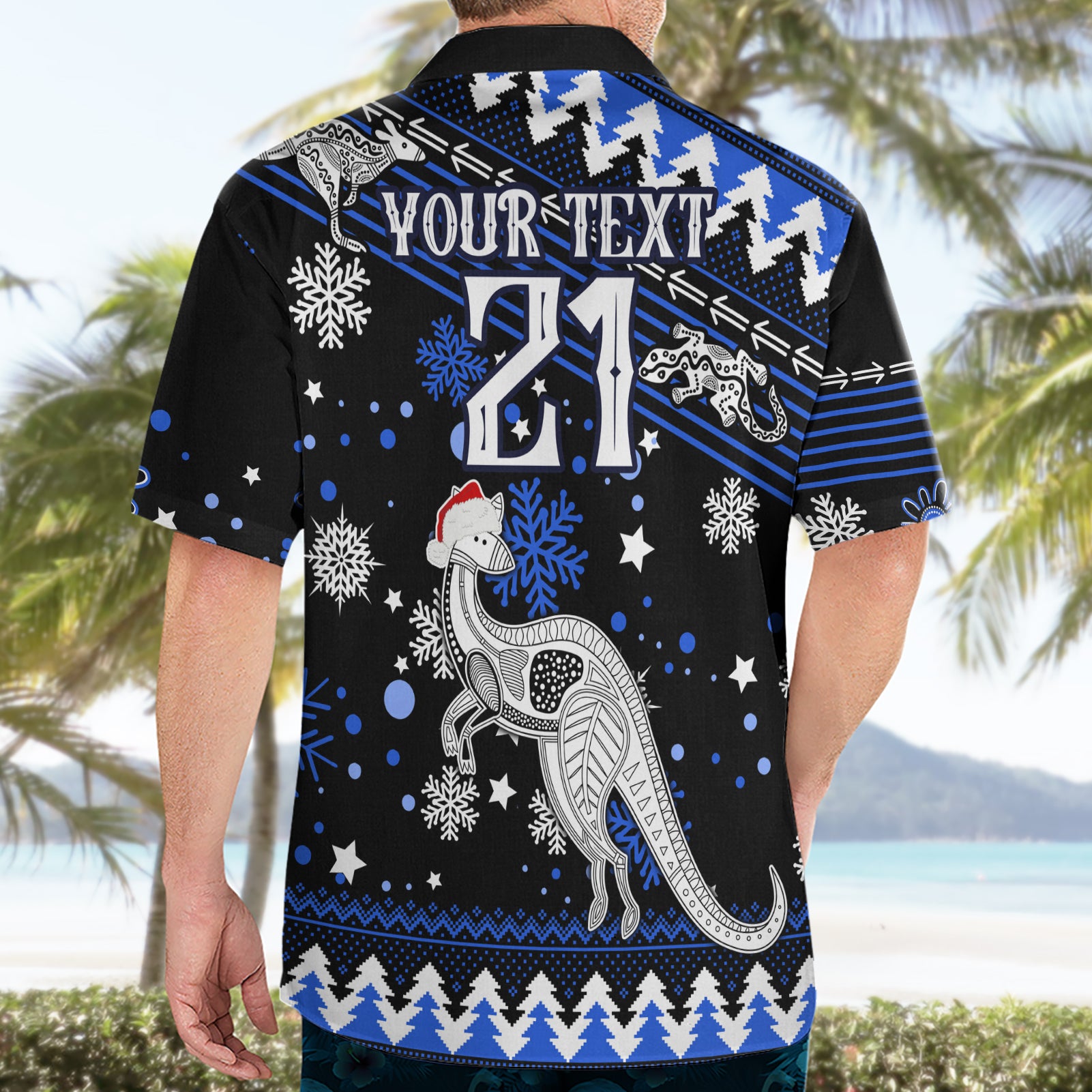 Custom North Kangaroos Football Hawaiian Shirt Roos Christmas Vibe 2023 - Vibe Hoodie Shop