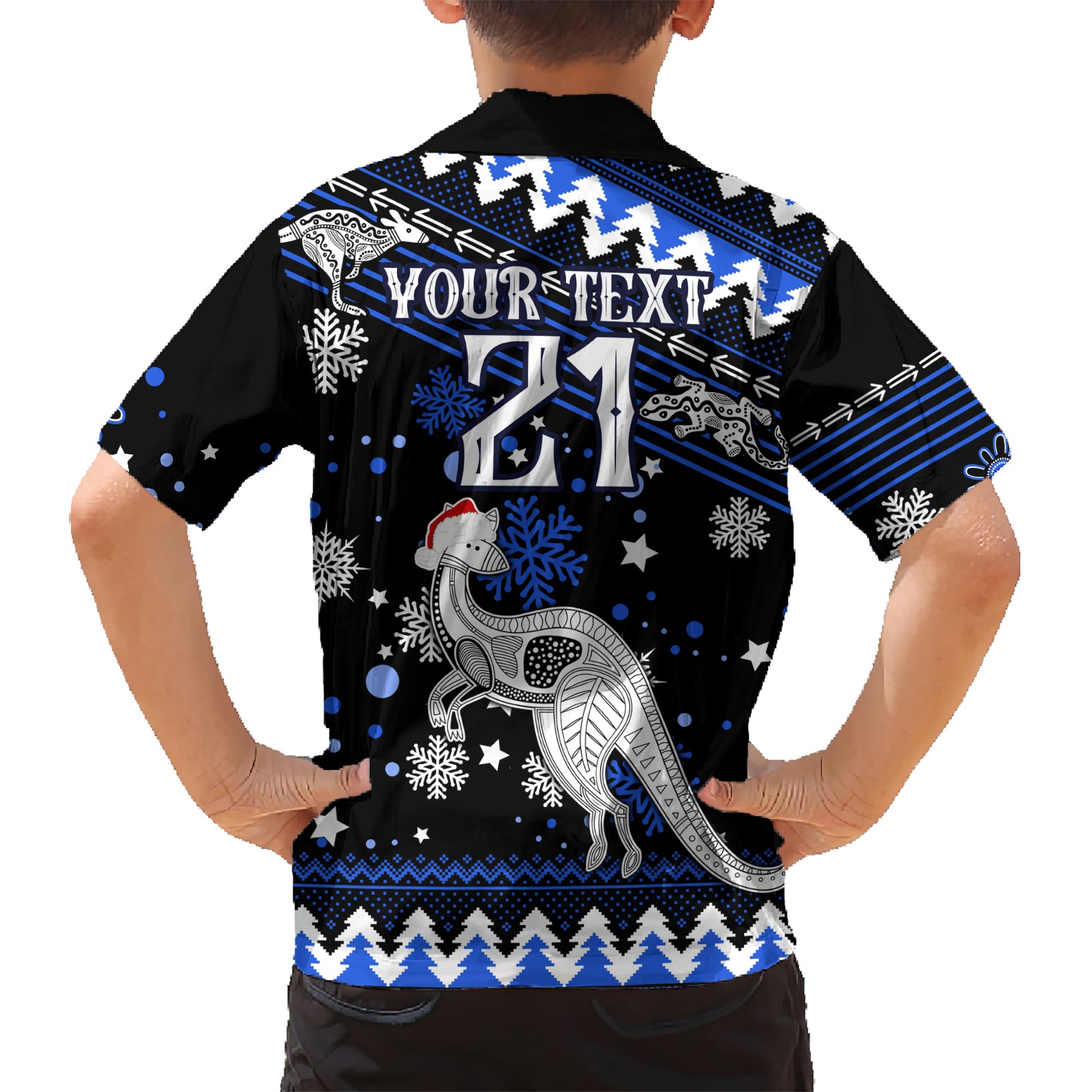 Custom North Kangaroos Football Hawaiian Shirt Roos Christmas Vibe 2023 - Vibe Hoodie Shop