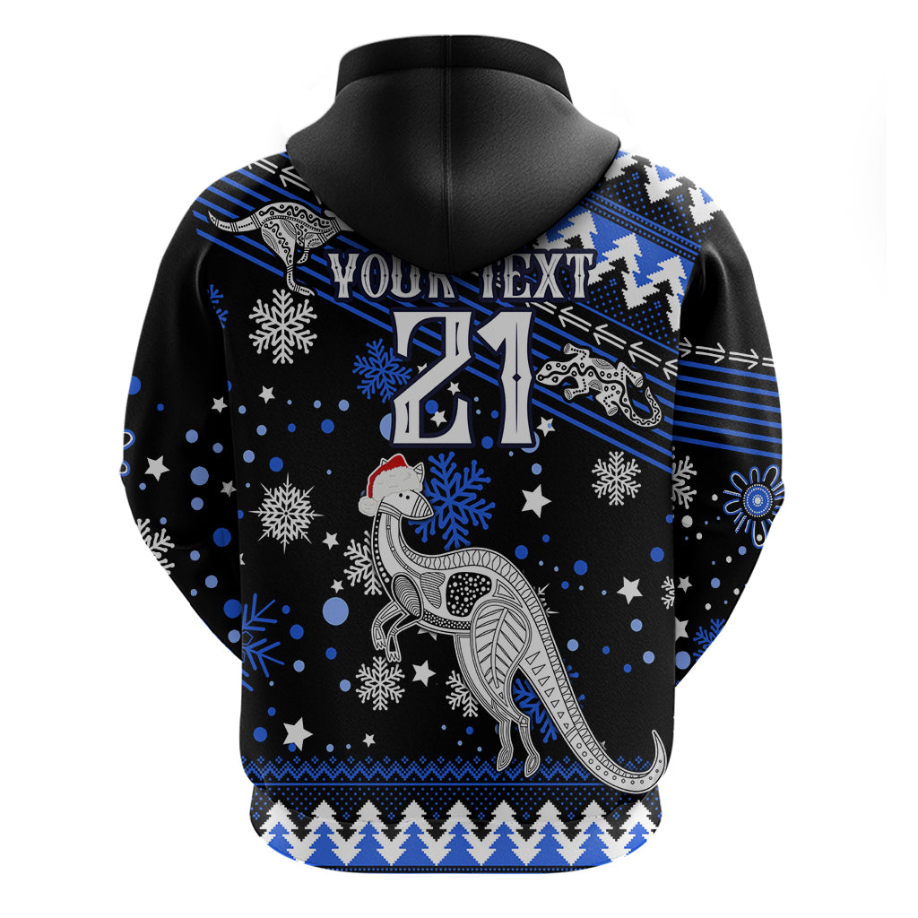 Custom North Kangaroos Football Hoodie Roos Christmas Vibe 2023 LT9 - Vibe Hoodie Shop