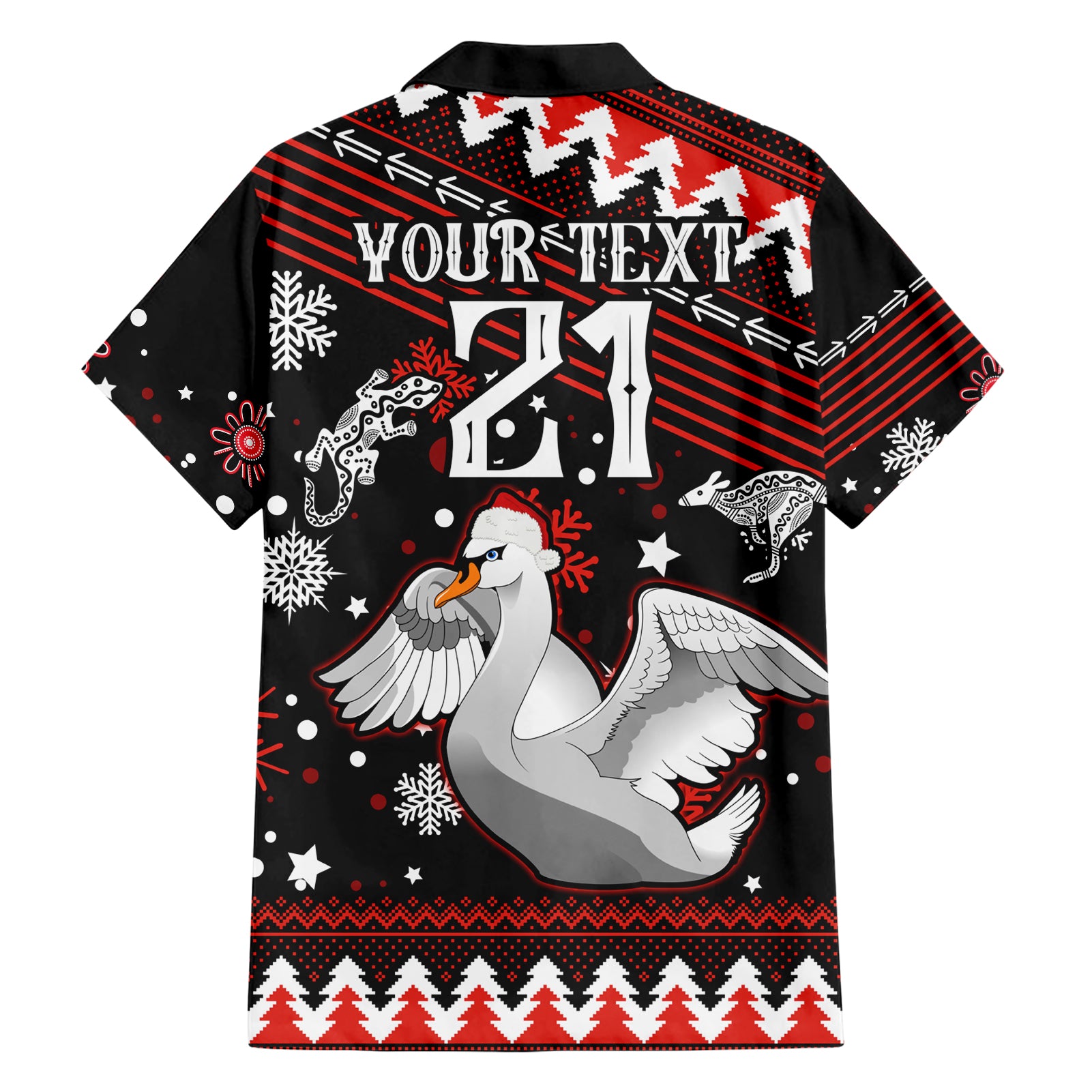 Custom Swans Football Hawaiian Shirt Christmas Vibe 2023 - Vibe Hoodie Shop