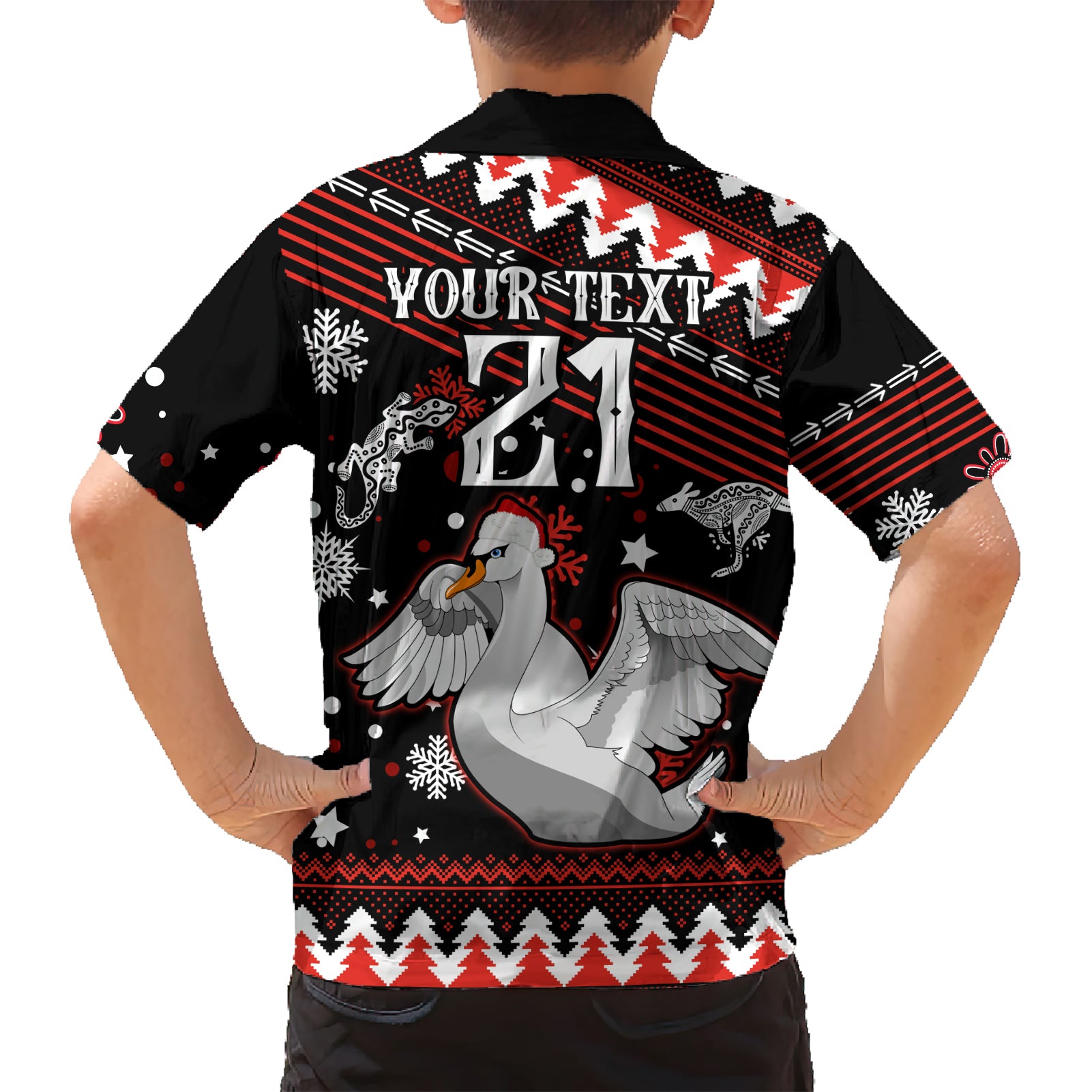 Custom Swans Football Hawaiian Shirt Christmas Vibe 2023 - Vibe Hoodie Shop