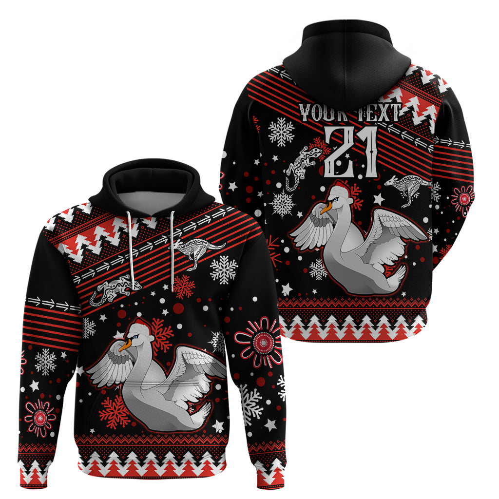 Custom Swans Football Hoodie Christmas Vibe 2023 LT9 - Vibe Hoodie Shop