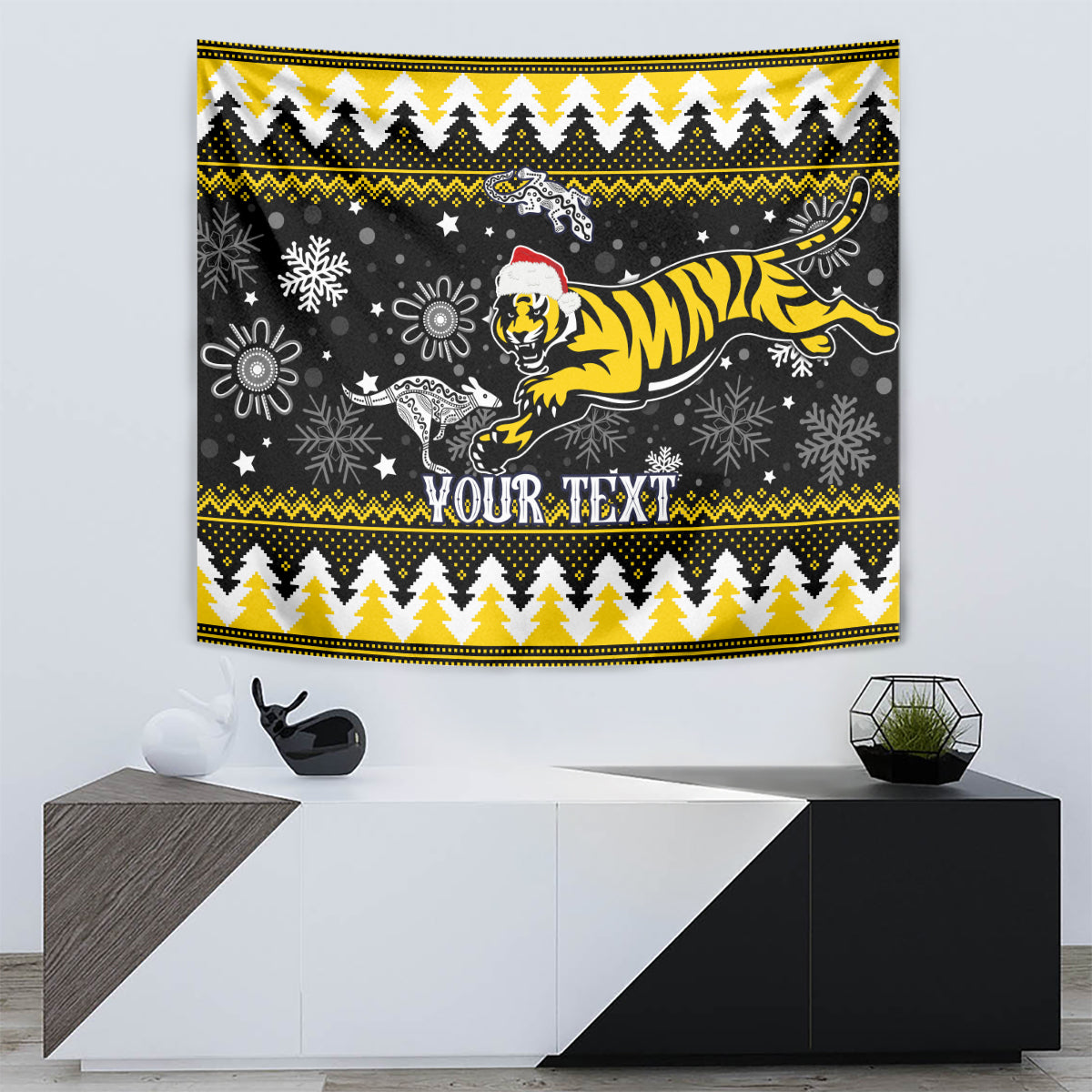 Custom Tigers Football Tapestry Christmas Vibe 2023 - Vibe Hoodie Shop