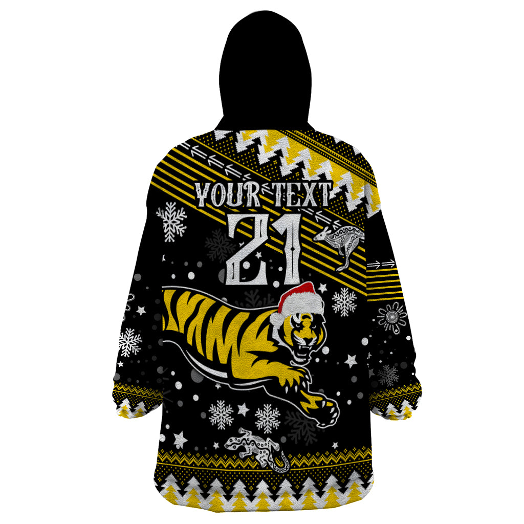 Custom Tigers Football Wearable Blanket Hoodie Christmas Vibe 2023 - Vibe Hoodie Shop