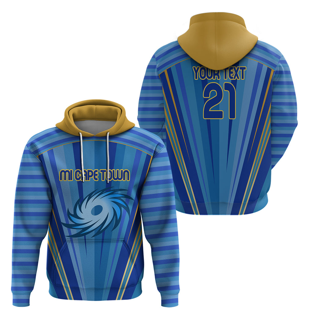 MI Cape Town Custom Hoodie South African Cricket 2024 Sporty LT9 - Vibe Hoodie Shop