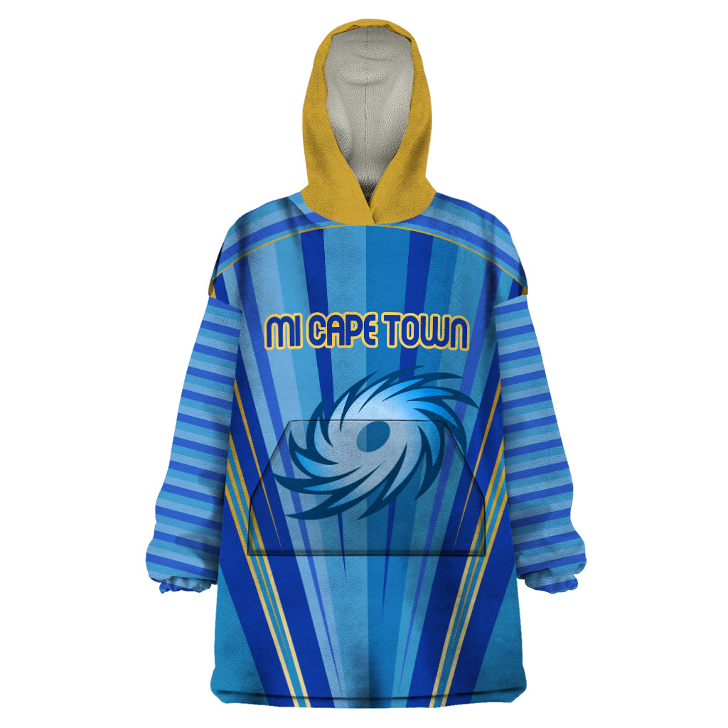 MI Cape Town Custom Wearable Blanket Hoodie South African Cricket 2024 Sporty - Vibe Hoodie Shop