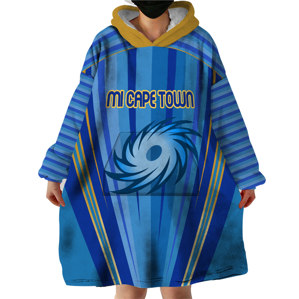 MI Cape Town Custom Wearable Blanket Hoodie South African Cricket 2024 Sporty - Vibe Hoodie Shop