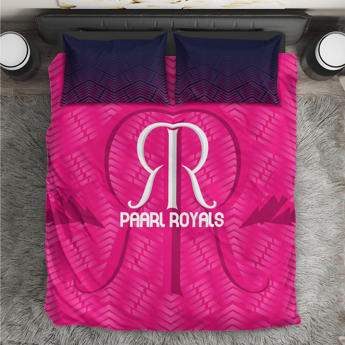 Paarl Royals Custom Bedding Set South African Cricket 2024 Sporty - Vibe Hoodie Shop
