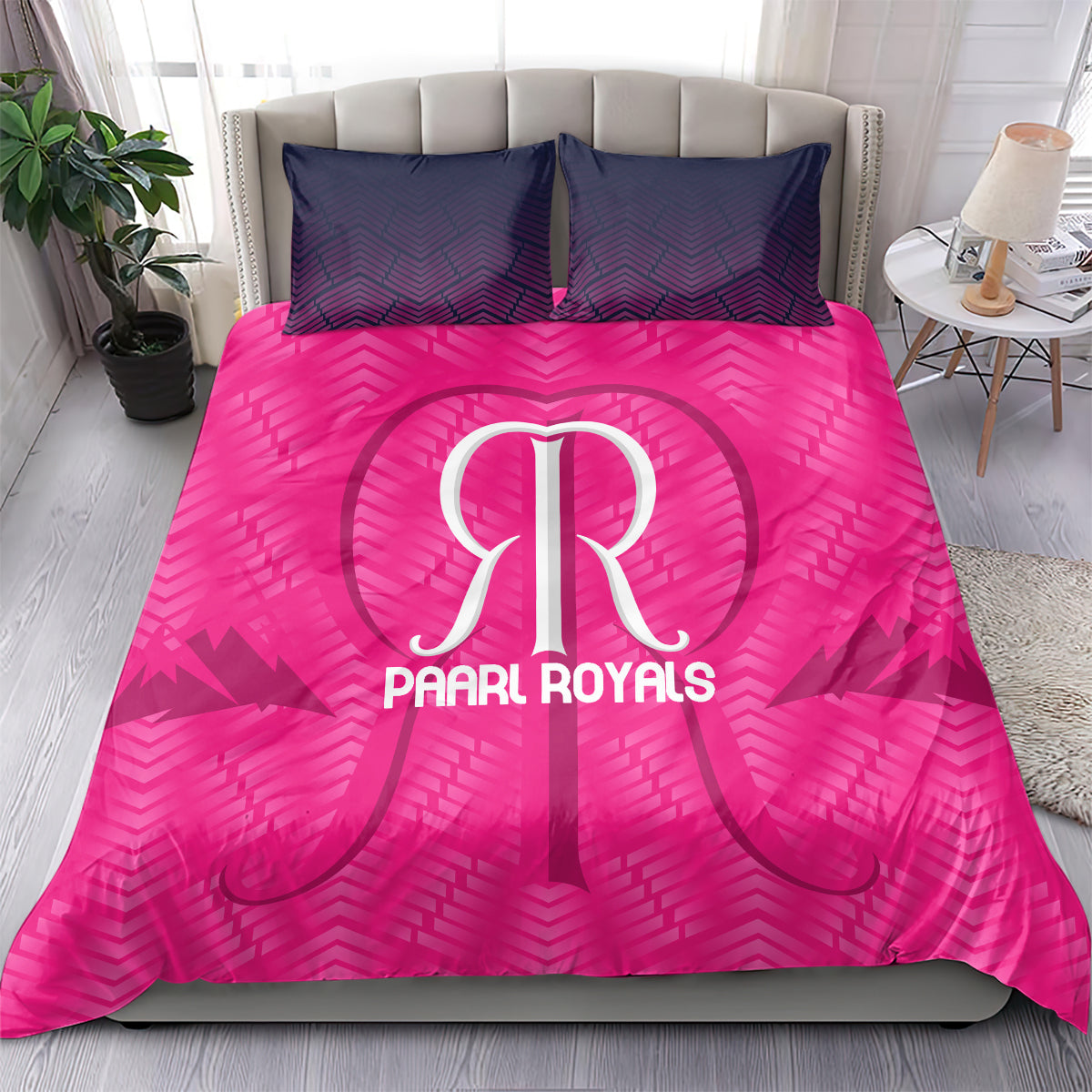 Paarl Royals Custom Bedding Set South African Cricket 2024 Sporty - Vibe Hoodie Shop