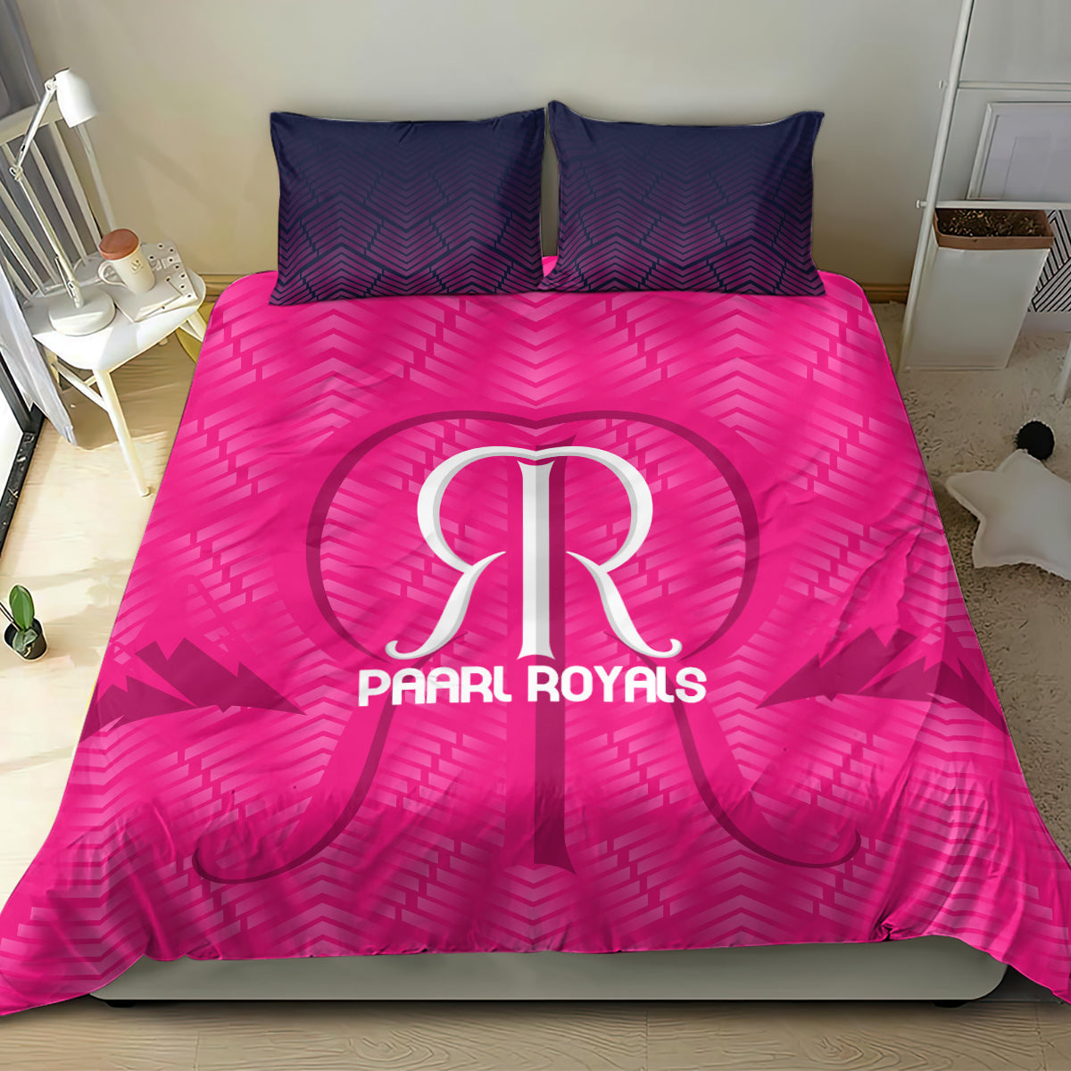 Paarl Royals Custom Bedding Set South African Cricket 2024 Sporty - Vibe Hoodie Shop