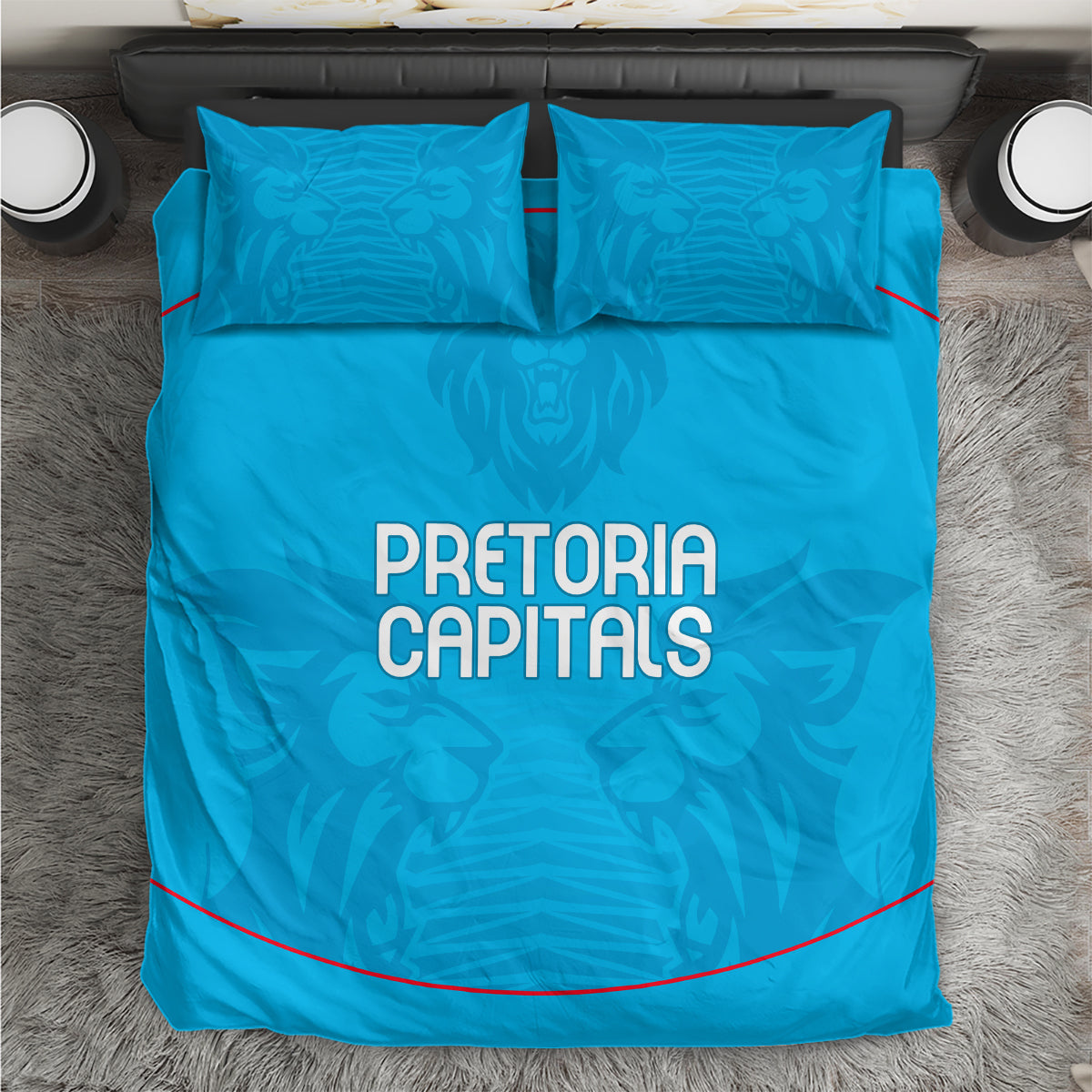 Pretoria Capitals Custom Bedding Set South African Cricket 2024 Sporty - Vibe Hoodie Shop