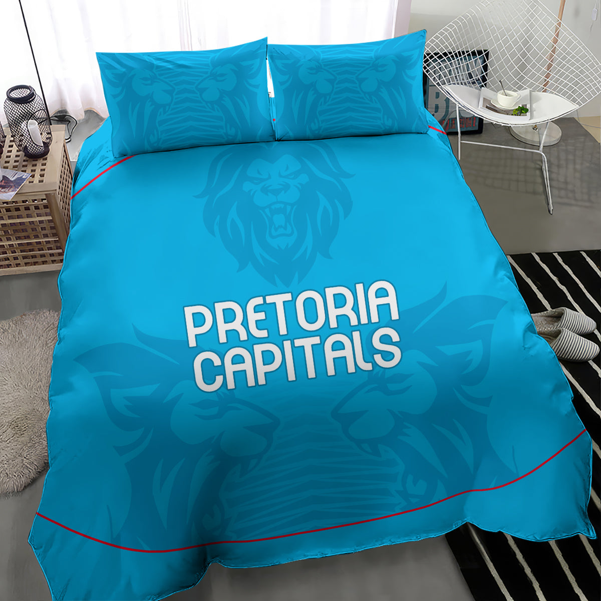 Pretoria Capitals Custom Bedding Set South African Cricket 2024 Sporty - Vibe Hoodie Shop