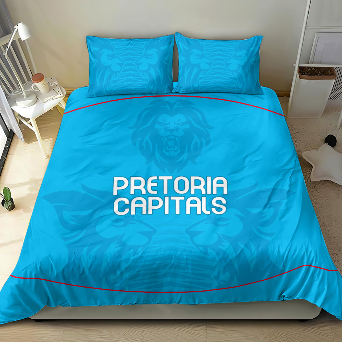 Pretoria Capitals Custom Bedding Set South African Cricket 2024 Sporty - Vibe Hoodie Shop