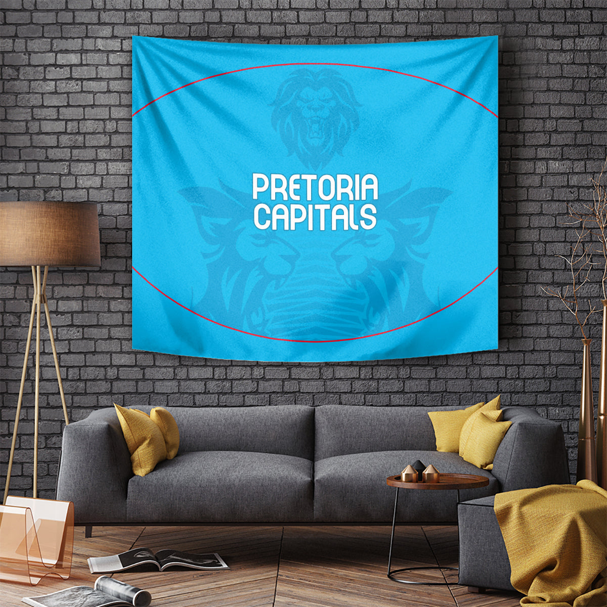 Pretoria Capitals Custom Tapestry South African Cricket 2024 Sporty - Vibe Hoodie Shop