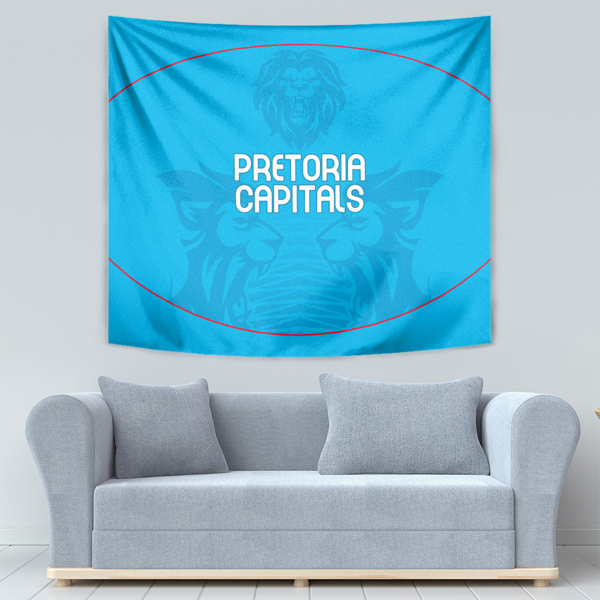 Pretoria Capitals Custom Tapestry South African Cricket 2024 Sporty - Vibe Hoodie Shop