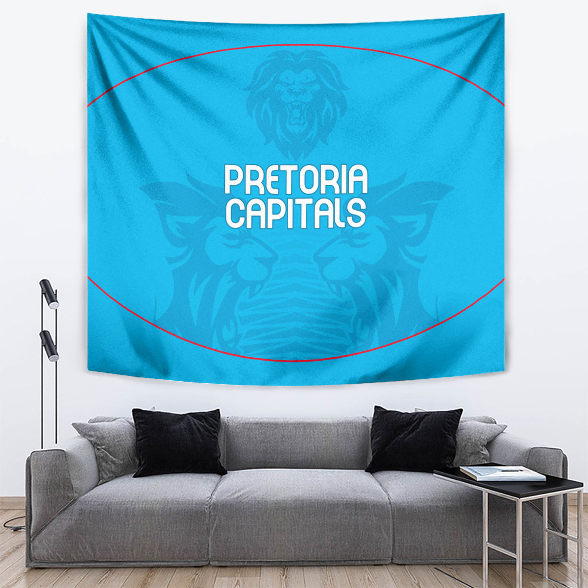 Pretoria Capitals Custom Tapestry South African Cricket 2024 Sporty - Vibe Hoodie Shop