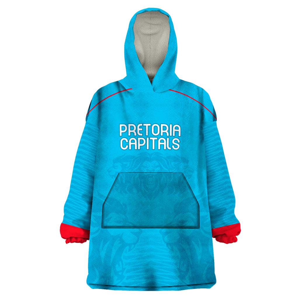 Pretoria Capitals Custom Wearable Blanket Hoodie South African Cricket 2024 Sporty - Vibe Hoodie Shop