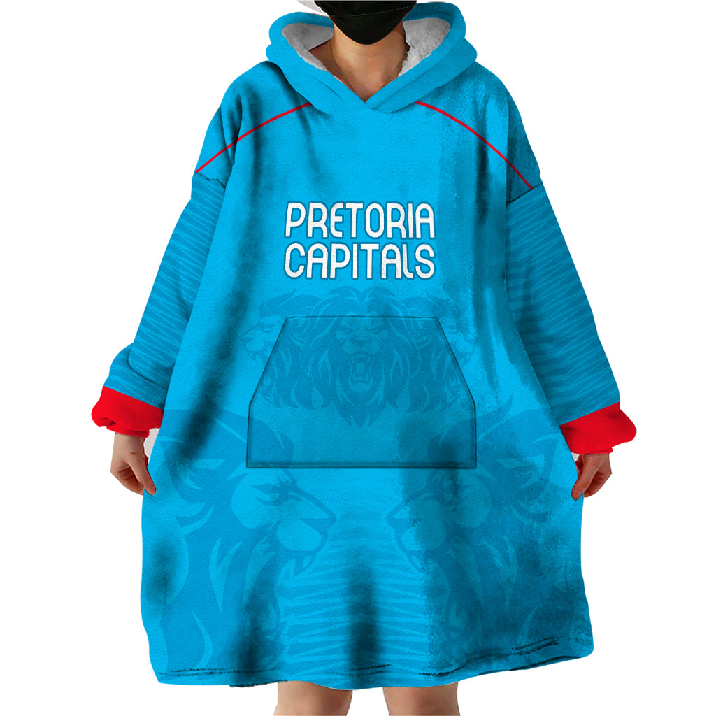 Pretoria Capitals Custom Wearable Blanket Hoodie South African Cricket 2024 Sporty - Vibe Hoodie Shop