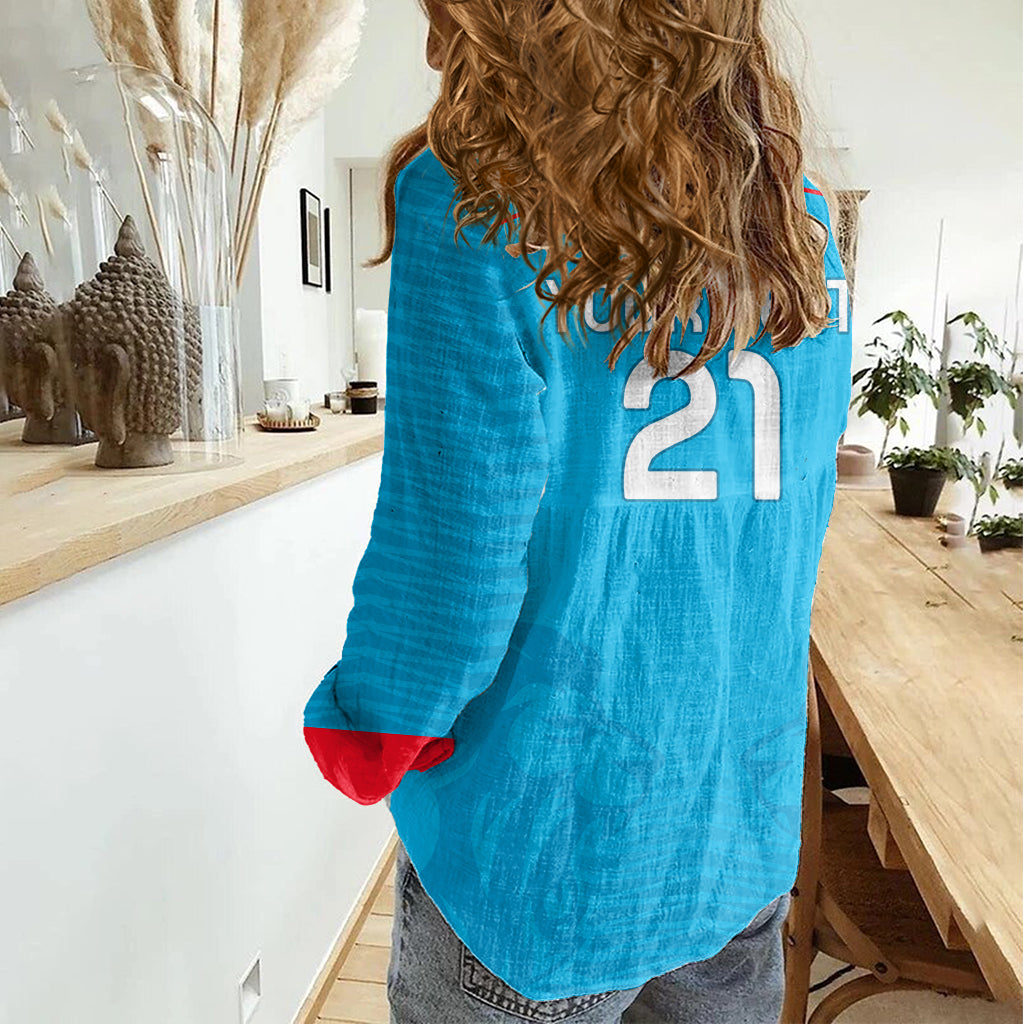 Pretoria Capitals Custom Women Casual Shirt South African Cricket 2024 Sporty - Vibe Hoodie Shop