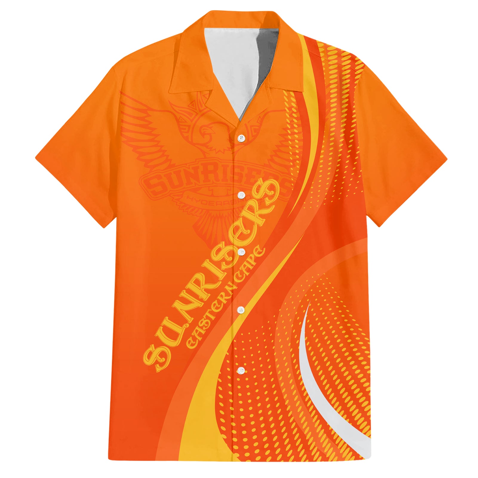 Sunrisers Eastern Cape Custom Hawaiian Shirt South African Cricket 2024 Sporty - Vibe Hoodie Shop