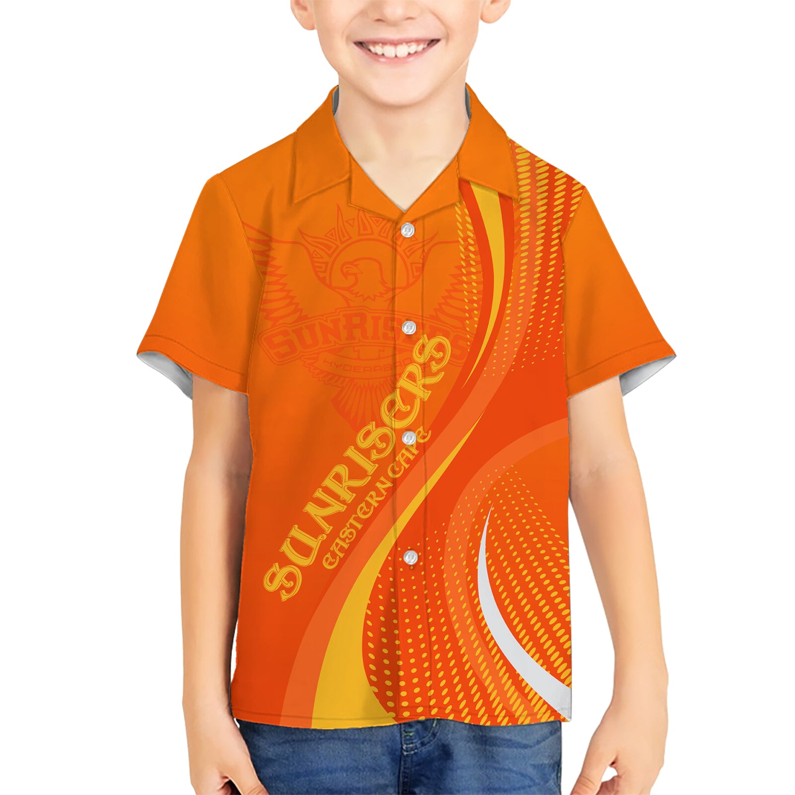 Sunrisers Eastern Cape Custom Hawaiian Shirt South African Cricket 2024 Sporty - Vibe Hoodie Shop