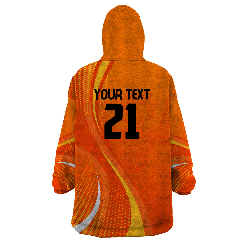 Sunrisers Eastern Cape Custom Wearable Blanket Hoodie South African Cricket 2024 Sporty - Vibe Hoodie Shop