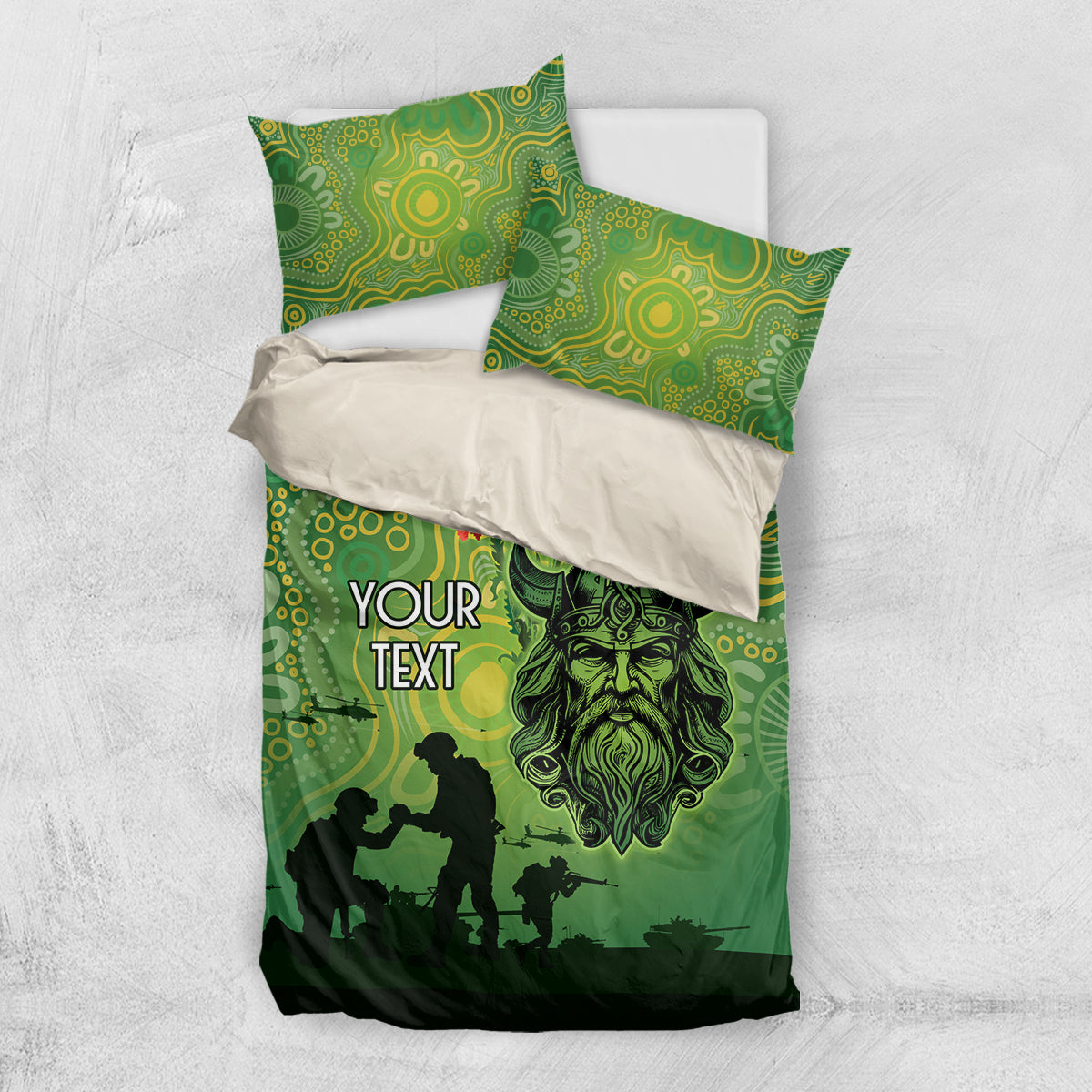 Custom Raiders Rugby ANZAC Bedding Set Canberra The Military Soldiers - Vibe Hoodie Shop