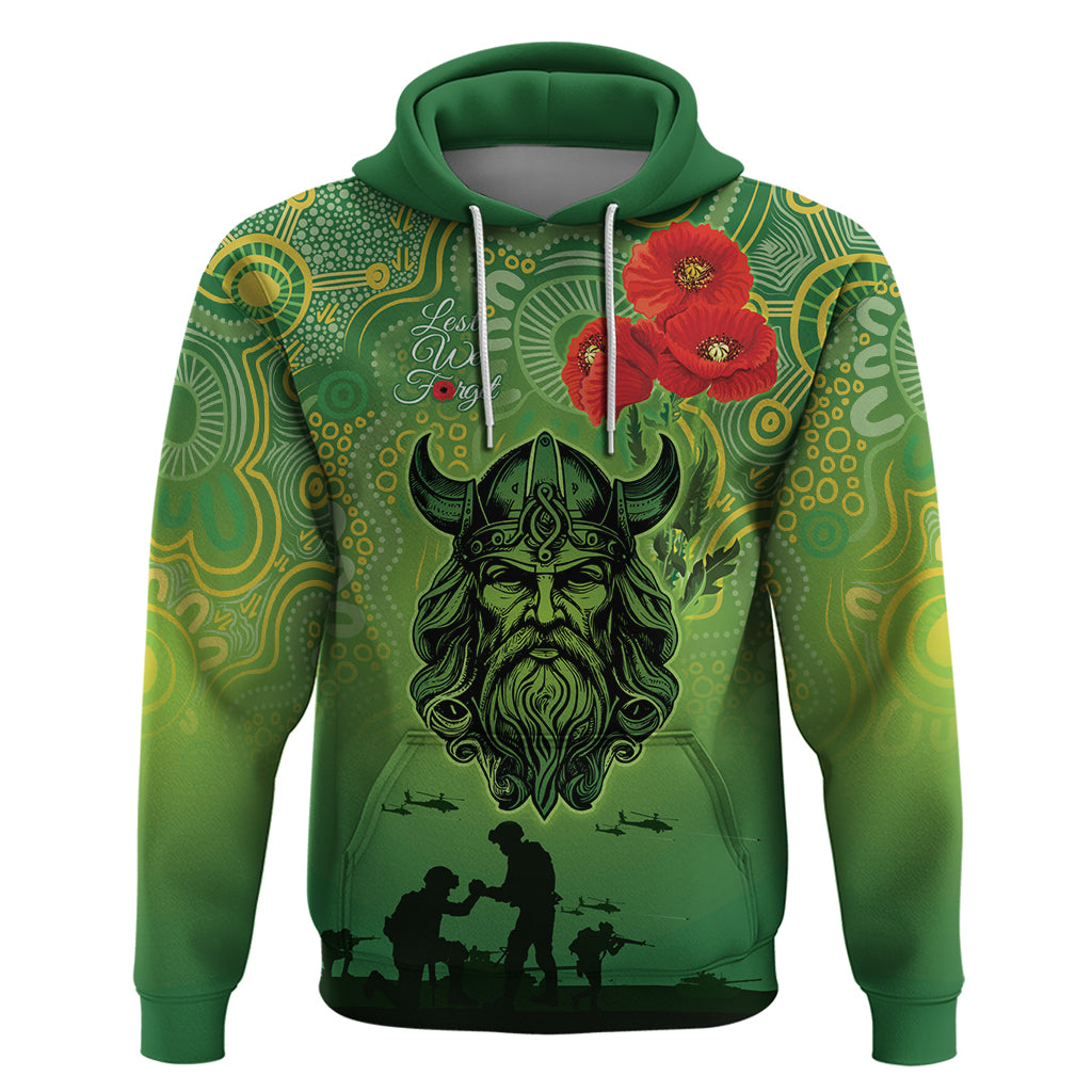 Custom Raiders Rugby ANZAC Hoodie Canberra The Military Soldiers LT9 - Vibe Hoodie Shop