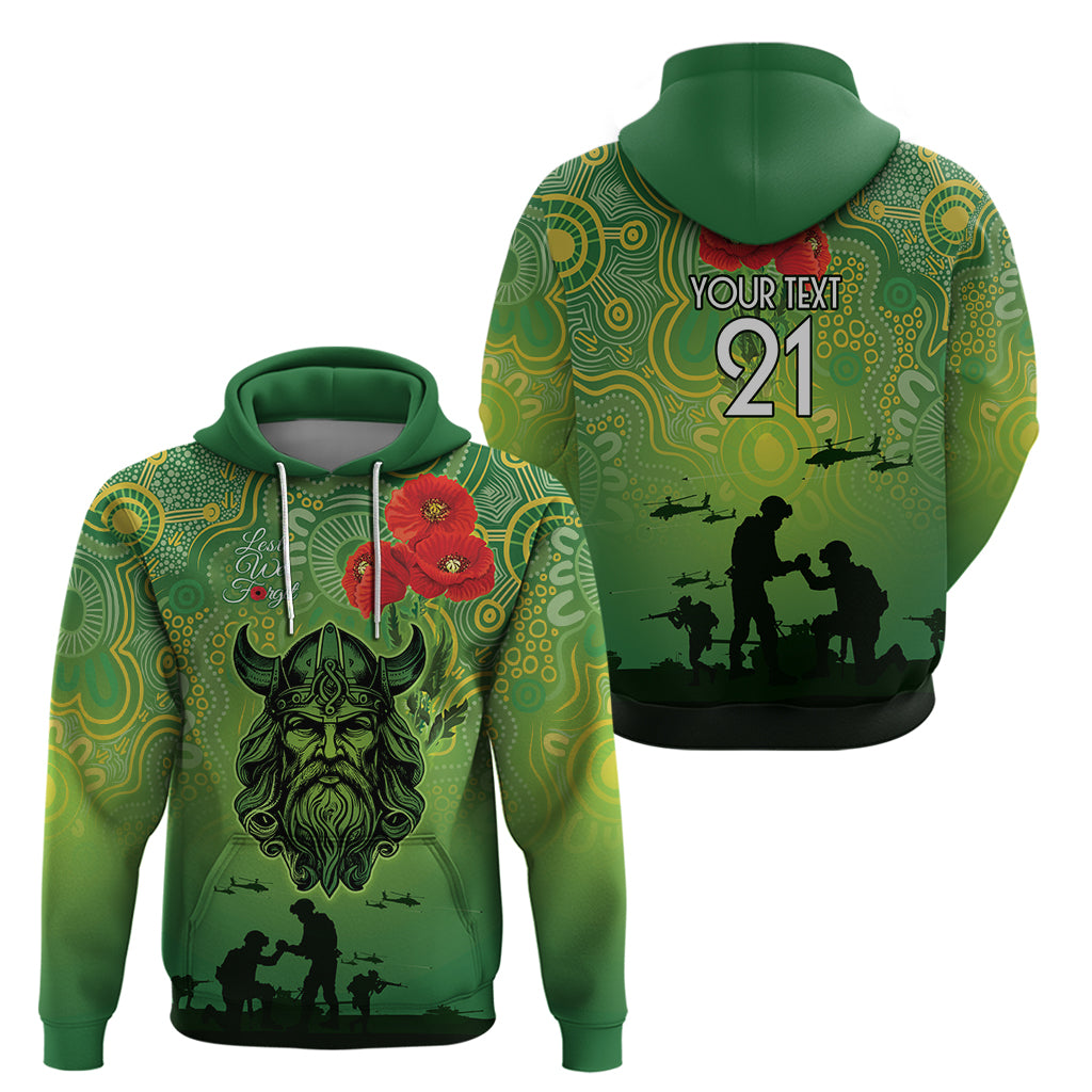 Custom Raiders Rugby ANZAC Hoodie Canberra The Military Soldiers LT9 - Vibe Hoodie Shop