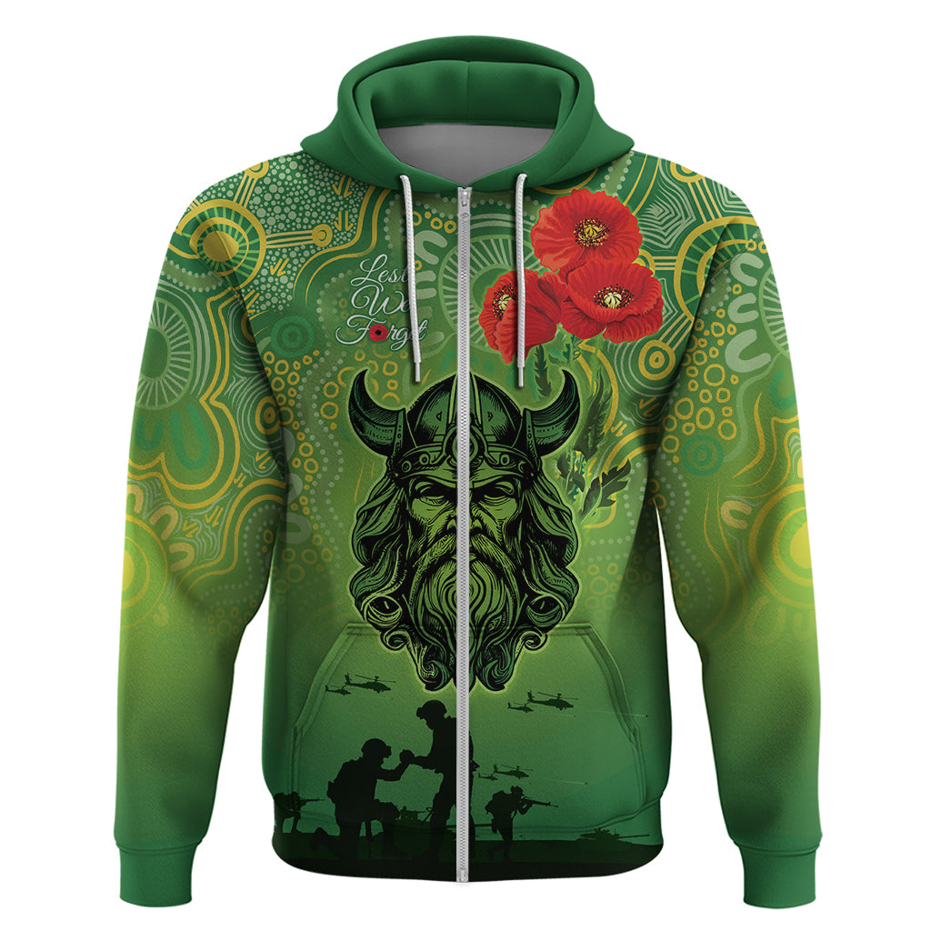 Custom Raiders Rugby ANZAC Hoodie Canberra The Military Soldiers LT9 - Vibe Hoodie Shop