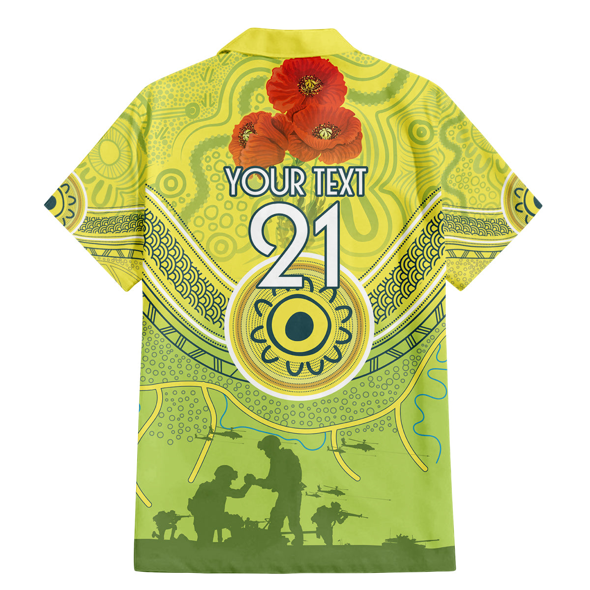 Custom Australia Cricket ANZAC Family Matching Mermaid Dress and Hawaiian Shirt The Military Soldiers with Aboriginal Style