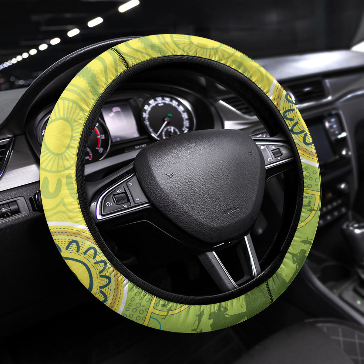 Australia Cricket ANZAC Steering Wheel Cover The Military Soldiers with Aboriginal Style