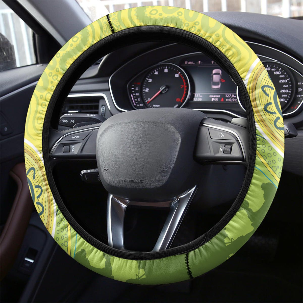 Australia Cricket ANZAC Steering Wheel Cover The Military Soldiers with Aboriginal Style