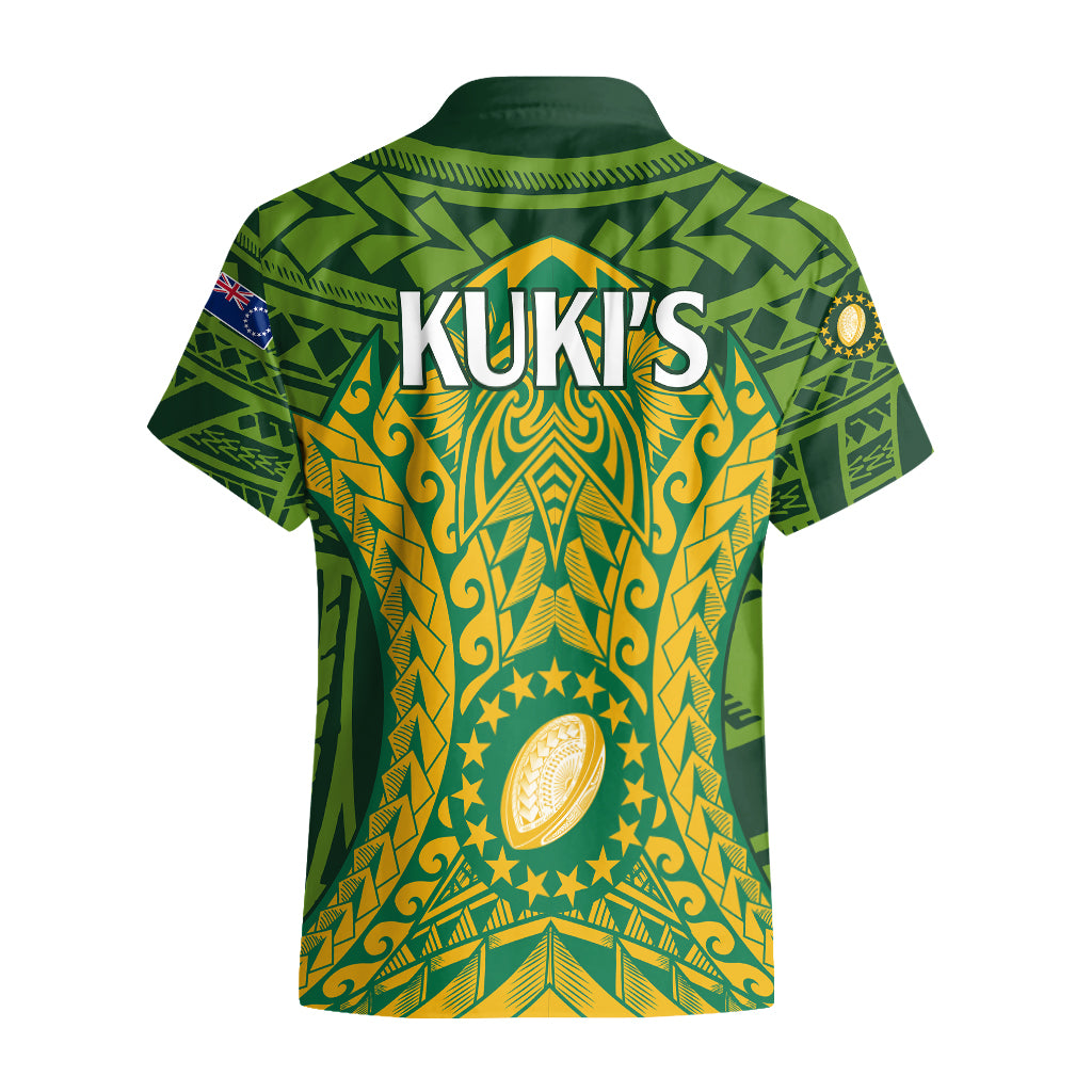Cook Islands Rugby Hawaiian Shirt Kukis Athletic Style - Vibe Hoodie Shop