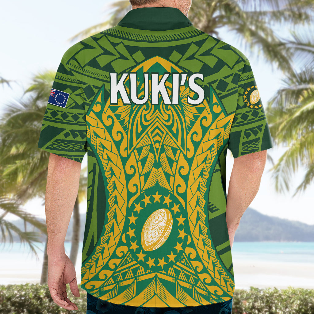 Cook Islands Rugby Hawaiian Shirt Kukis Athletic Style - Vibe Hoodie Shop