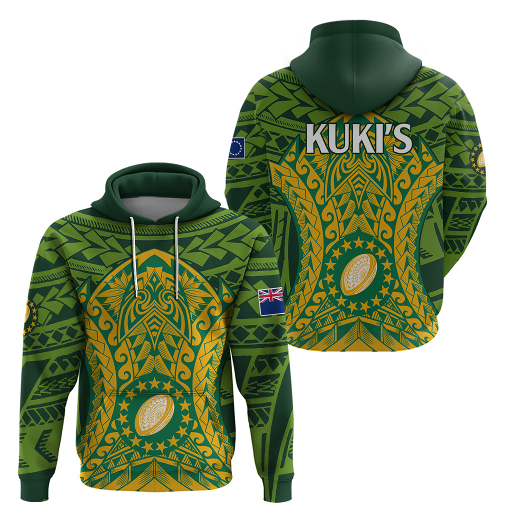 Cook Islands Rugby Hoodie Kukis Athletic Style LT9 - Vibe Hoodie Shop