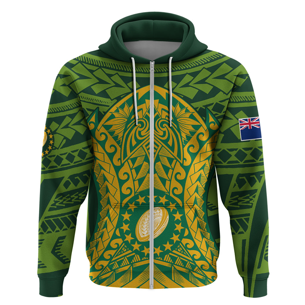 Cook Islands Rugby Hoodie Kukis Athletic Style LT9 - Vibe Hoodie Shop